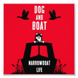 Narrowboat Canalboat Living Fototryck