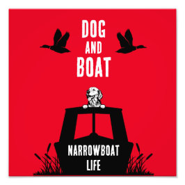 Narrowboat Canalboat Living Fototryck