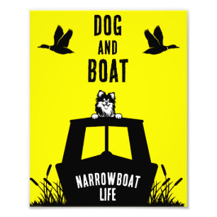 Narrowboat Canalboat Living Fototryck