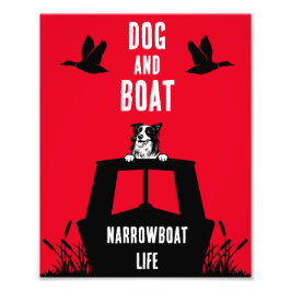 Narrowboat Canalboat Living Fototryck