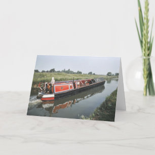 Narrowboat-födelsedagskort Kort