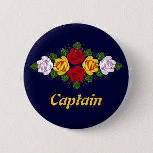 Narrowboat kapten emblem knapp