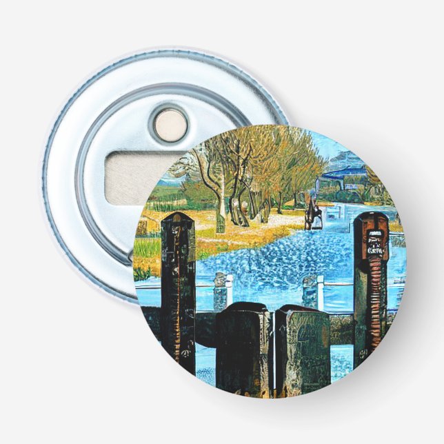 NARROWBOAT LOCK FLASKÖPPNARE (Framsidan)