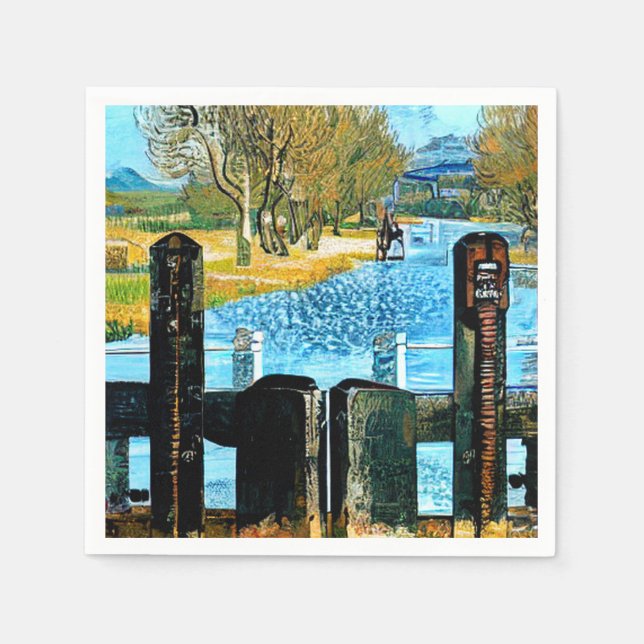 NARROWBOAT LOCK PAPPERSSERVETT (Framsidan)