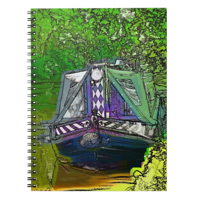 NARROWBOATS ANTECKNINGSBOK (Framsidan)