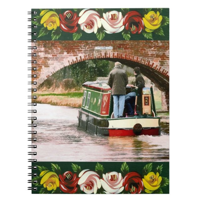 NARROWBOATS ANTECKNINGSBOK MED SPIRAL (Framsidan)