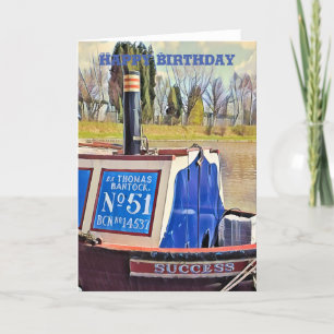 NARROWBOATS BIRTHDAY CARD TACK KORT