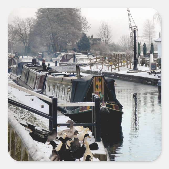 NARROWBOATS FYRKANTIGT KLISTERMÄRKE (Framsida)