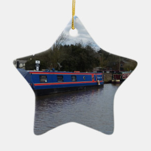 Narrowboats Julgransprydnad Keramik