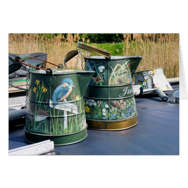 NARROWBOATS-KORT HÄLSNINGSKORT (Framsidan Horizontal)