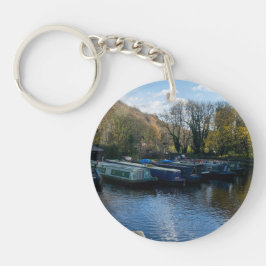Narrowboats Moored at Salterhebble Basin