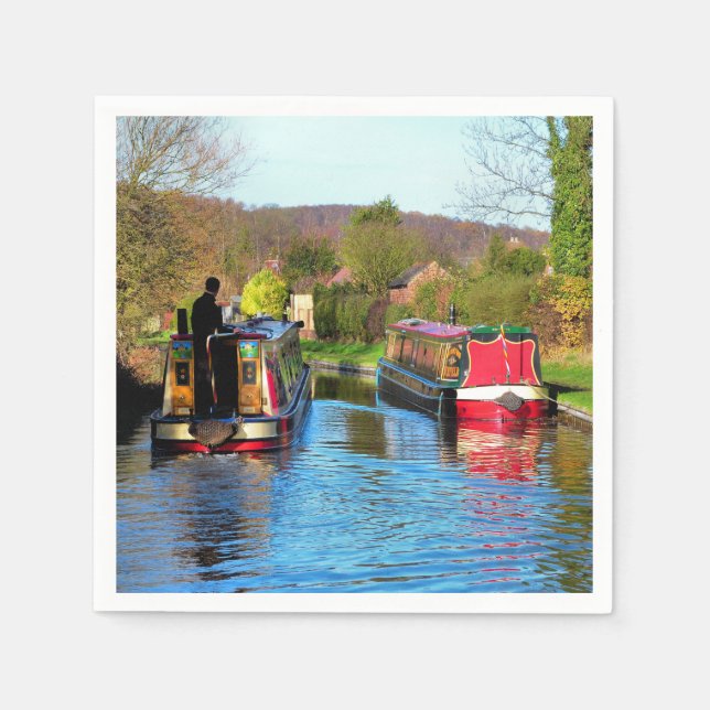 NARROWBOATS PAPPERSSERVETT (Framsidan)