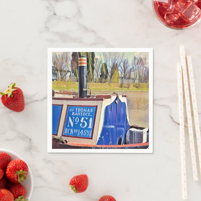 NARROWBOATS PAPPERSSERVETT (Insitu)