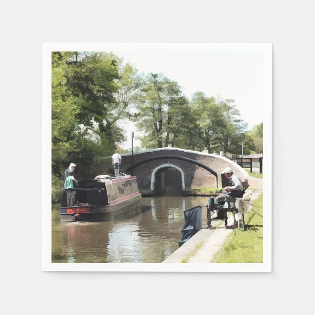 NARROWBOATS PAPPERSSERVETT (Framsidan)