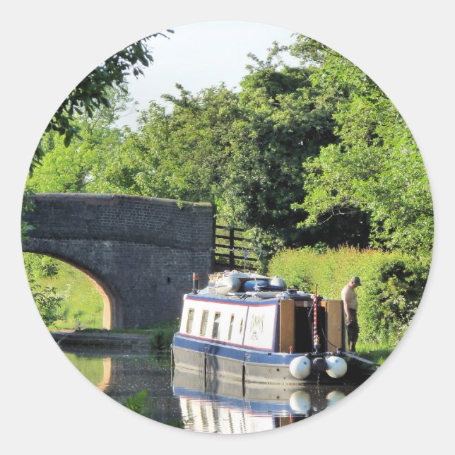 NARROWBOATS RUNT KLISTERMÄRKE (Framsida)