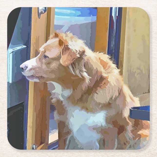 NARROWBOATS UNDERLÄGG PAPPER KVADRAT (Framsidan)