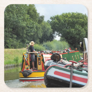 NARROWBOATS UNDERLÄGG PAPPER KVADRAT