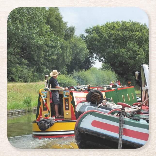 NARROWBOATS UNDERLÄGG PAPPER KVADRAT (Framsidan)