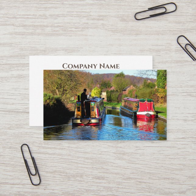 NARROWBOATS VISITKORT (Fram/Back In Situ)