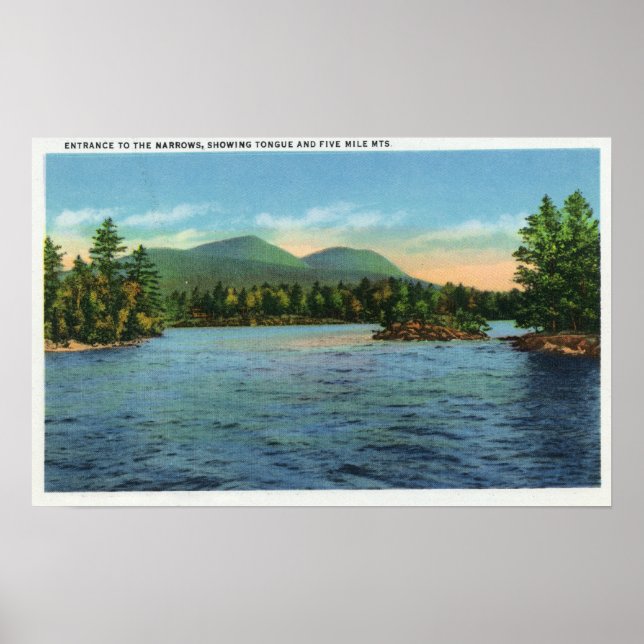 Narrows Entrance, Tunga och 5 Mile Poster (Framsidan)