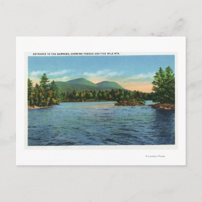 Narrows Entrance, Tunga och 5 Mile Vykort (Framsida)