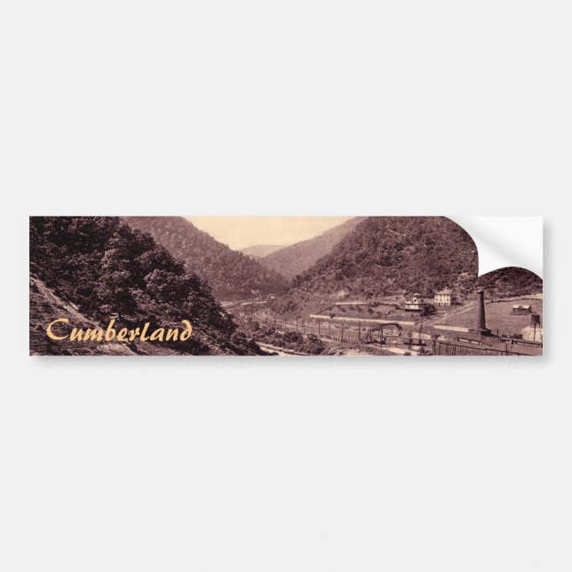 Narrows Vintage Cumberland Bumper Sticker Bildekal (Framsidan)