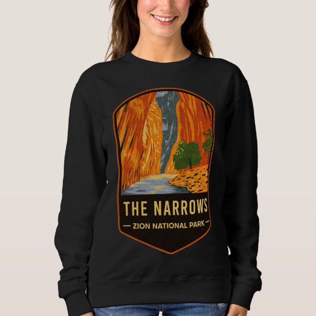 Narrows Zion nationalpark T Shirt (Framsida)