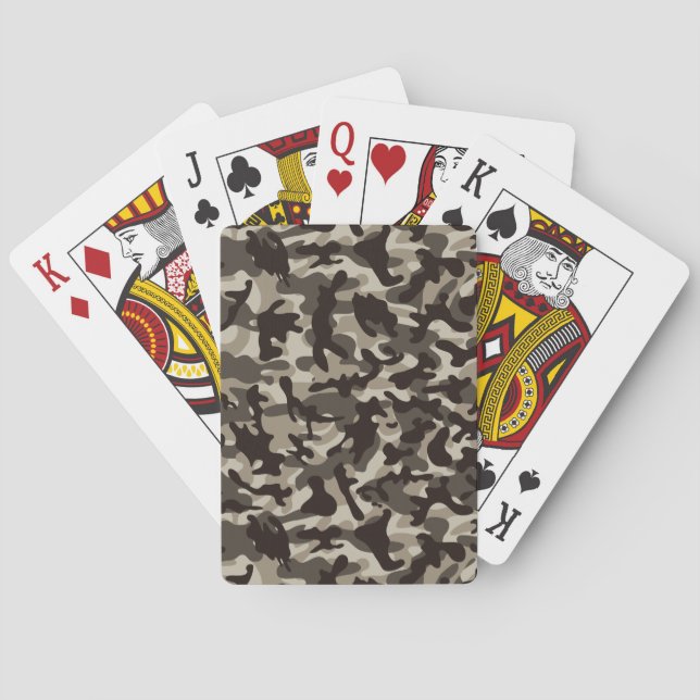 Närstridskamouflage Casinokort (Baksidan)