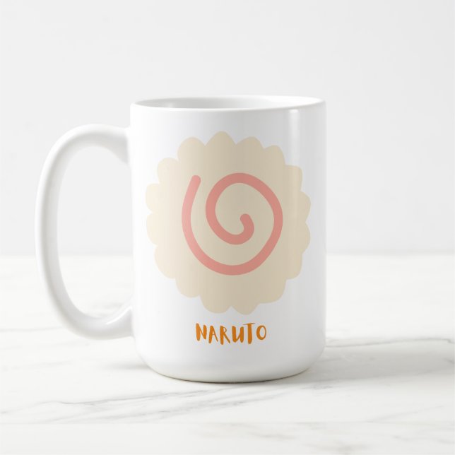 Naruto Classic Round Sticker Kaffemugg (Vänster)