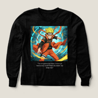Naruto Uzumaki "Min Ninja Väg" Premium Anime-grafi T Shirt