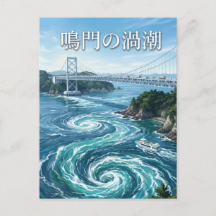 Naruto-virvlar Japan Vykort