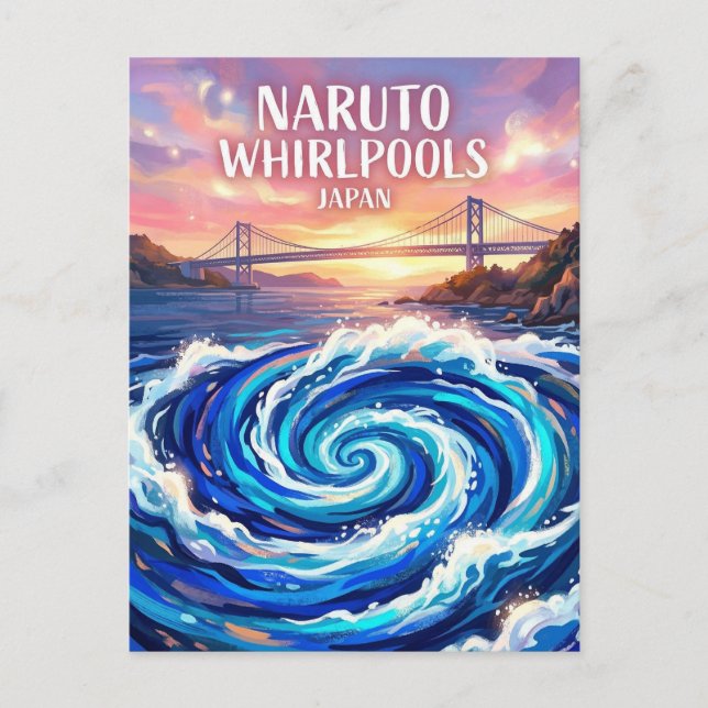 Naruto Whirlpools Japan Vykort (Framsida)