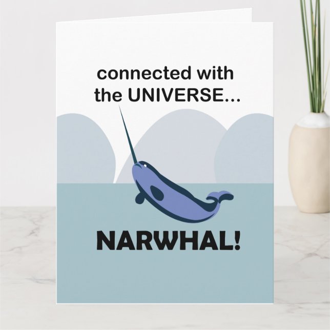 Narval Ansluten Till Universum Narval Kort (Framsida)