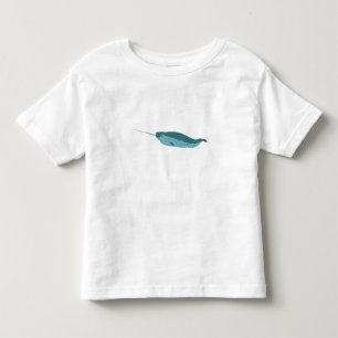 Narval i blå ocean t shirt