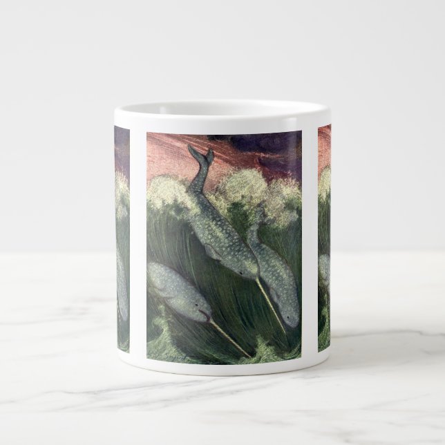 Narvalar, Gamla Havsdjur Valar Havsdjur Jumbo Mugg (Framsidan)