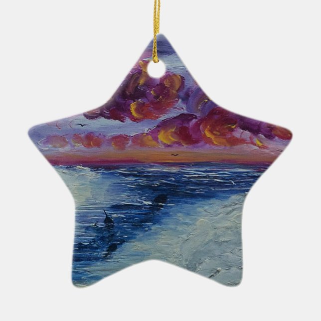 Narvalar i Arktis Julgransprydnad Keramik (Framsidan)