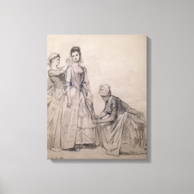 Närvara vid brigaden canvastryck (Framsida)