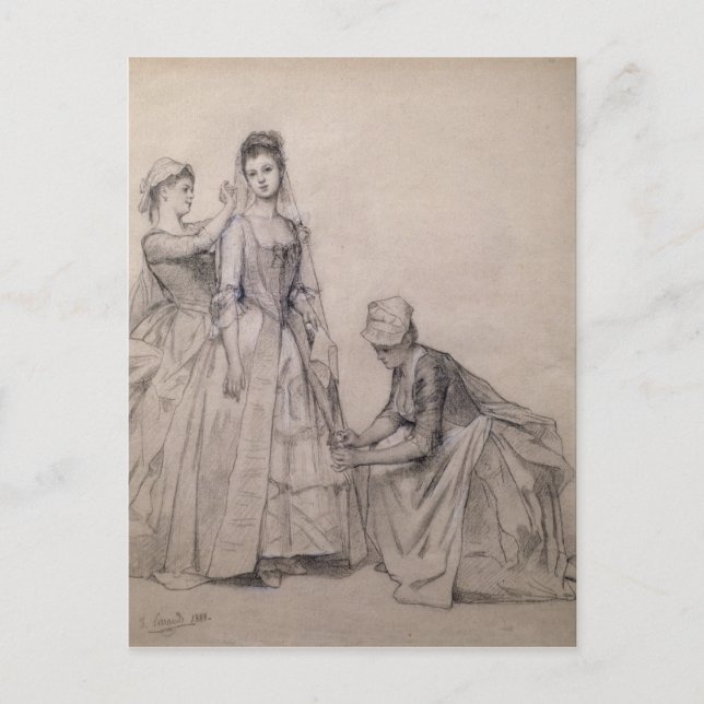 Närvara vid brigaden vykort (Framsida)