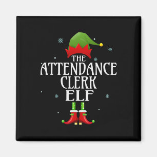 Närvaro Clerk Elf Julafton Matching Family Group C Magnet