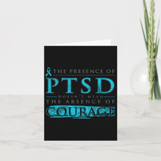 Närvaron Av Ptsd Innebär Inte Frånvaron (på B Kort (Framsida)