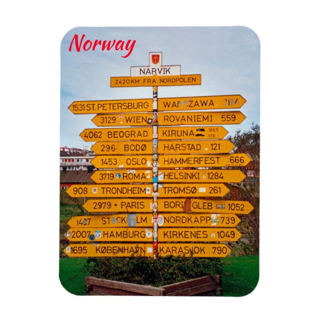 Narvik, Norge Magnet (Vertikal)