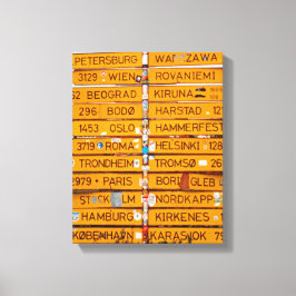 Narvik-skylt Canvastryck