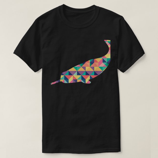 Narwhal Abstract Color Summer Narwhale Whale Lover T Shirt (Design framsida)