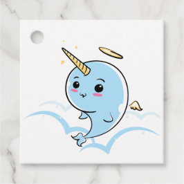 Narwhal Angel Cutie Gåvor Etiketter