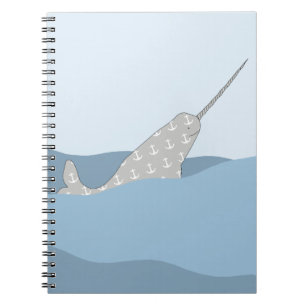 Narwhal Anteckningsbok Med Spiral