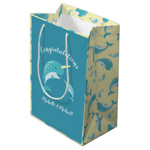 Narwhal Baby Shower Gult Gender Neutral Whale