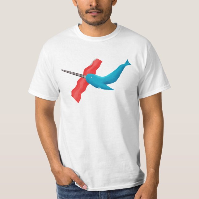 Narwhal bacon tee shirt (Framsida)