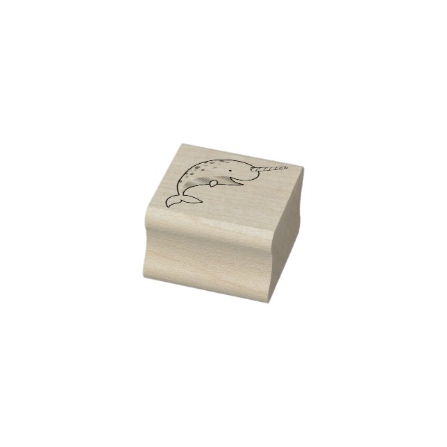 Narwhal Barn Cute Whale Stämpel (Stämpel)