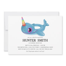 Narwhal Bassäng Flyter Birthday Bassäng Party