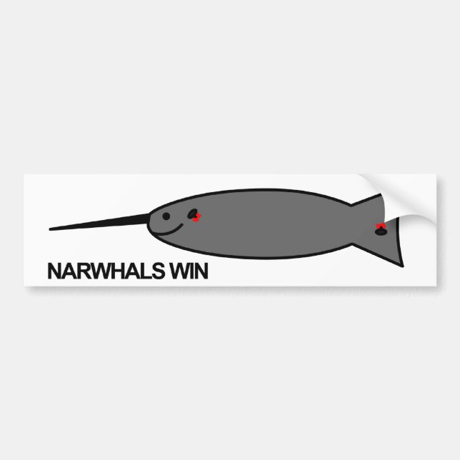 Narwhal bildekal (Framsidan)